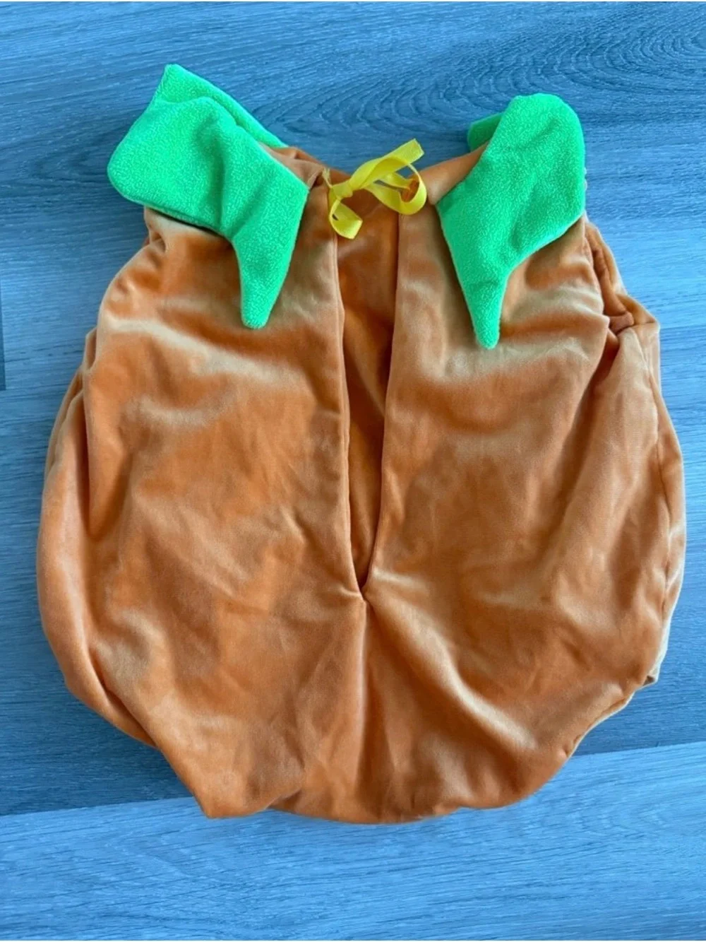 Baby Orange & Green Pumpkin Halloween Costume Romper size 3-6 months